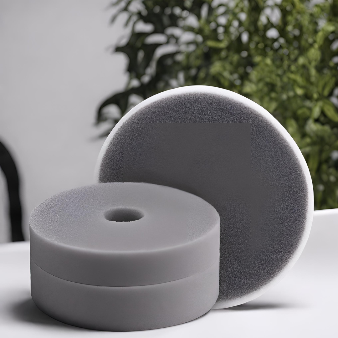 round gray foam vacuum filters